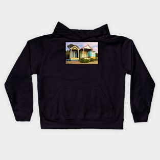 Bathing Boxes, Mornington Peninsula Kids Hoodie